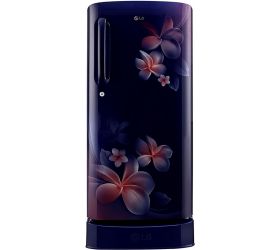 LG 190 L Direct Cool Single Door 4 Star Refrigerator with Base Drawer Blue Plumeria, GL-D201ABPY image