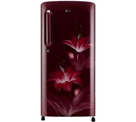 LG 190 L Direct Cool Single Door 5 Star Refrigerator Ruby Glow, GL-B201ARGZ image
