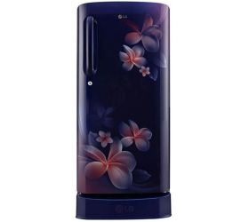 LG 190 L Direct Cool Single Door 5 Star Refrigerator with Base Drawer Blue Plumeria, GL-D201ABPZ image