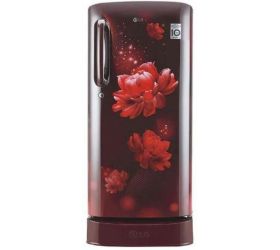 LG 190 L Direct Cool Single Door 5 Star Refrigerator with Base Drawer Scarlet Charm, GL-D201ASCZ image