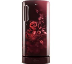 LG 190 L Direct Cool Single Door 5 Star Refrigerator with Base Drawer Scarlet Euphoria, GL-D201ASEZ image