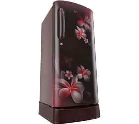 LG 190 L Direct Cool Single Door 5 Star Refrigerator with Base Drawer Scarlet Plumeria, GL-B201ASPZ image