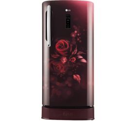LG 201 L Direct Cool Single Door 1 Star Refrigerator with Base Drawer Scarlet Euphoria, GL-D211CSEU image