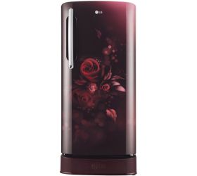 LG 201 L Direct Cool Single Door 4 Star Refrigerator with Base Drawer Scarlet Euphoria, GL-D211HSEY image