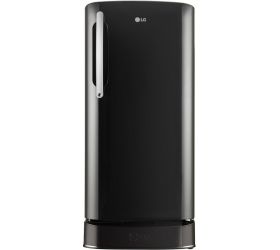 LG 201 L Direct Cool Single Door 5 Star Refrigerator with Base Drawer Ebony Sheen, GL-D211HESZ image