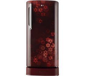 LG 204 L Direct Cool Single Door 5 Star Refrigerator with Base Drawer Scarlet Quartz, GL-D211HSQZ image