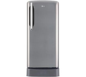 LG 204 L Direct Cool Single Door 5 Star Refrigerator with Base Drawer Shiny Steel, GL-D211HPZZ image