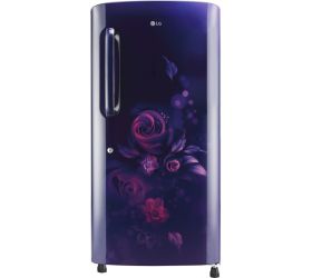 LG 215 L Direct Cool Single Door 3 Star Refrigerator with Base Drawer Blue Euphoria, GL-B221ABED image