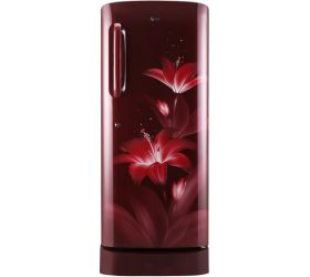 LG 235 L Direct Cool Single Door 3 Star Refrigerator with Base Drawer Ruby Glow, GL-D241ARGD image