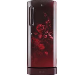LG 235 L Direct Cool Single Door 3 Star Refrigerator with Base Drawer Scarlet Euphoria, GL-D241ASED image