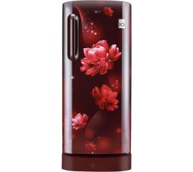 LG 235 L Direct Cool Single Door 4 Star 2020 Refrigerator with Base Drawer Scarlet Charm, GL-D241ASCY image