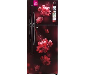 LG 240 L Frost Free Double Door 2 Star Convertible Refrigerator with Inverter Compressor, Express Freeze & Multi Air Flow Maroon, GL-S292RSCY image
