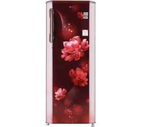 LG 270 L Direct Cool Single Door 3 Star 2020 Refrigerator with Base Drawer Scarlet Charm, GL-B281BSCX image