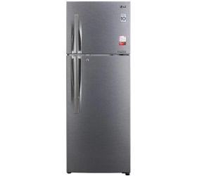 LG 335 L Frost Free Double Door 2 Star Refrigerator Dazzle Steel, GL-S372RDSY image