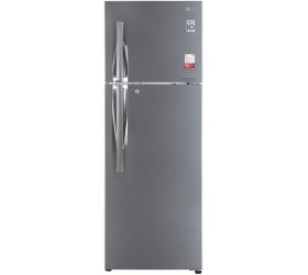 LG 335 L Frost Free Double Door 2 Star Refrigerator Shiny Steel, GL-S372RPZY image