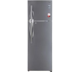 LG 360 L Frost Free Double Door 2 Star Refrigerator Shiny Steel, GL-S402RPZY image