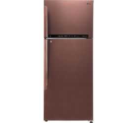 LG 475 L Frost Free Double Door 3 Star Convertible Refrigerator Amber Steel, GL-T502FASN image