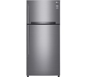 LG 516 L Frost Free Double Door 2 Star 2020 Refrigerator Platinum Silver III, GN-H602HLHU image