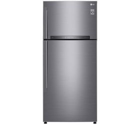 LG 547 L Frost Free Double Door 3 Star Refrigerator Shiny Steel, GN-H702HLHQ image