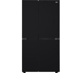 LG 655 L Frost Free Side by Side Refrigerator Black Glass, GL-B257DBMX image