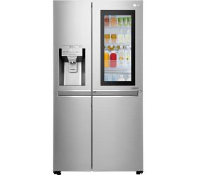 LG 668 L Frost Free Side by Side Refrigerator Noble Steel, GC-X247CSAV image