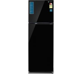 Motorola 338 L Frost Free Double Door 3 Star 2020 Refrigerator Black UniGlass, 340JF3MTBG image