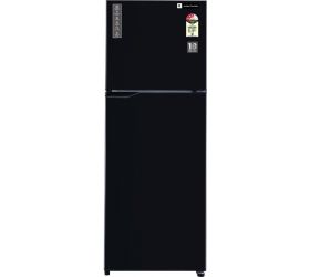 realme TechLife 261 L Frost Free Double Door 3 Star Refrigerator Black Uniglass, 261JF3RMBG image