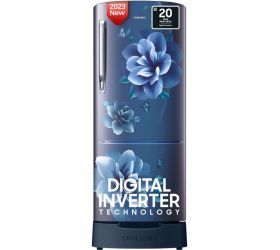 SAMSUNG 183 L Direct Cool Single Door 4 Star Refrigerator with Base Drawer with Digital Inverter Camellia Blue, RR20C1824CU/HL image