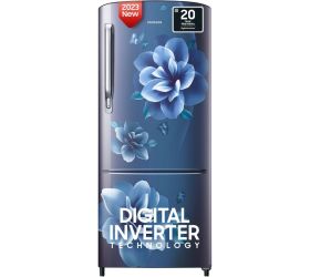 SAMSUNG 183 L Direct Cool Single Door 4 Star Refrigerator with Digital Inverter Camellia Blue, RR20C1724CU/HL image