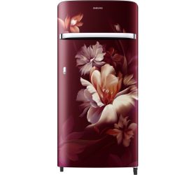 SAMSUNG 189 L Frost Free Single Door 5 Star Refrigerator Midnight Blossom Red, RR21C2G25RZ/HL image