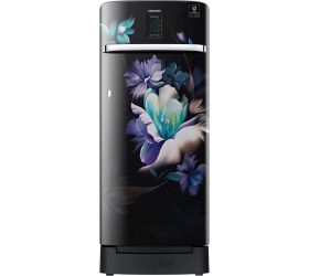 SAMSUNG 191 L Direct Cool Single Door Inverter Technology Star Convertible Refrigerator with Base Drawer MIDNIGHT BLOSSOM BLACK, RR21A2K2XBZ image