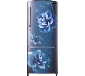Samsung 192 L Direct Cool Single Door 3 Star 2019 Refrigerator with Base Drawer Camellia Blue, RR20R272ZCU/NL image