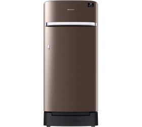 Samsung 198 L Direct Cool Single Door 3 Star 2020 Refrigerator with Base Drawer Luxe Brown, RR21T2H2YDX image