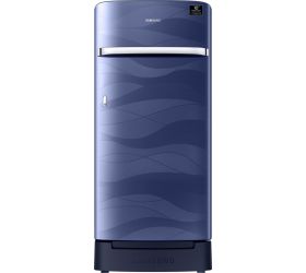 Samsung 198 L Direct Cool Single Door 4 Star 2020 Refrigerator with Base Drawer Blue Wave, RR21T2H2XUV/HL image