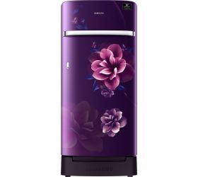 Samsung 198 L Direct Cool Single Door 4 Star 2020 Refrigerator with Base Drawer Camellia Purple, RR21T2H2XCR/HL image