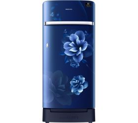 Samsung 198 L Direct Cool Single Door 5 Star 2020 Refrigerator with Base Drawer Camellia Blue, RR21T2H2WCU/HL image