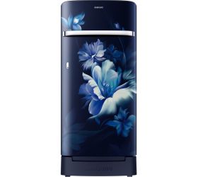 SAMSUNG 198 L Direct Cool Single Door 5 Star Refrigerator with Base Drawer Midnight Blossom Blue, RR21B2H2WUZ/HL image