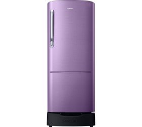 Samsung 202 L Direct Cool Single Door 4 Star 2019 Refrigerator with Base Drawer Luxe Purple, RR22R383YRU image