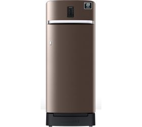 SAMSUNG 215 L Direct Cool Single Door 5 Star Refrigerator with Base Drawer with Digi-Touch Cool,Digital Inverter Luxe Brown, RR23C2F35DX/HL image