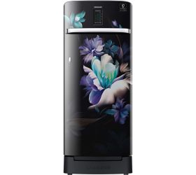 SAMSUNG 220 L Direct Cool Single Door 4 Star Refrigerator with Base Drawer with Digi Touch Cool, Curd Maestro + BSD MIDNIGHT BLOSSOM BLACK, RR23A2K3XBZ/HL image