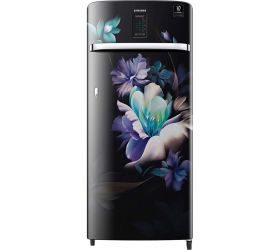 SAMSUNG 220 L Direct Cool Single Door 4 Star Refrigerator with Digi Touch Cool, Curd Maestro MIDNIGHT BLOSSOM BLACK, RR23A2J3XBZ/HL image