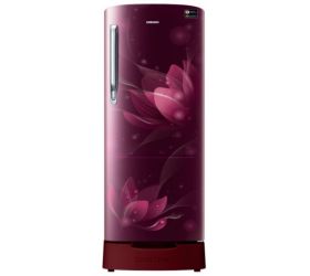 Samsung 230 L Direct Cool Single Door 4 Star 2019 Refrigerator Blooming Saffron Red, RR24N287YR8/NL image