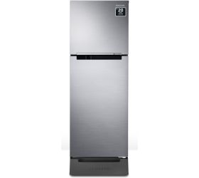 SAMSUNG 236 L Frost Free Double Door 2 Star Refrigerator with Base Drawer with Digital Inverter Elegant Inox, RT28C3122S8/HL image