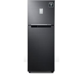 SAMSUNG 236 L Frost Free Double Door 2 Star Refrigerator with Digital Inverter Luxe Black, RT28C3452BX/HL image