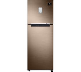 Samsung 244 L Frost Free Double Door 2 Star 2020 Refrigerator with Curd Maestro Luxe Bronze, RT28T3522DU/HL image