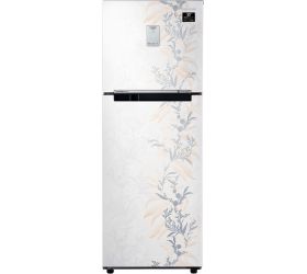 SAMSUNG 244 L Frost Free Double Door 3 Star Convertible Refrigerator with Curd Maestro Mystic Overlay White, RT28T3A336W/HL image