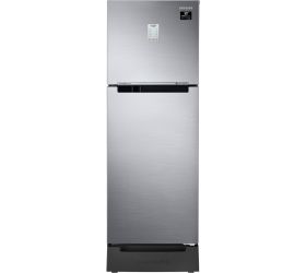 Samsung 253 L Frost Free Double Door 2 Star 2020 Convertible Refrigerator with Base Drawer Elegant Inox Light DOI Metal , RT28T3822S8/HL image
