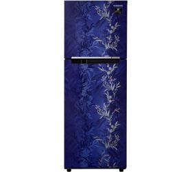 Samsung 253 L Frost Free Double Door 2 Star 2020 Refrigerator Mystic Overlay Blue, RT28T30226U/HL image