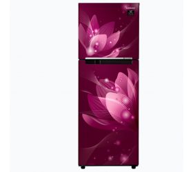 Samsung 253 L Frost Free Double Door 2 Star 2020 Refrigerator Saffron Red, RT28T3032R8/HL image
