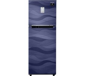 SAMSUNG 253 L Frost Free Double Door 3 Star Convertible Refrigerator Blue Wave, RT28T3753UV/HL image